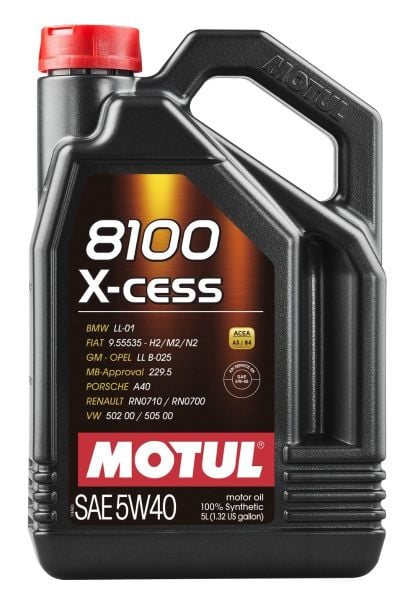 Motul 8100 X-Cess 5W-40 5 Litre %100 Sentetik Motor Yağı