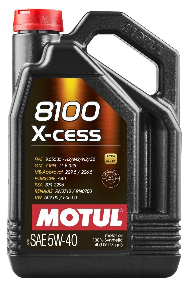 Motul 8100 X-Cess 5W-40 4 Litre %100 Sentetik Motor Yağı