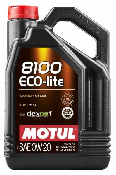Motul 8100 Eco-Lite 0W-20 4 Litre %100 Sentetik Motor Yağı