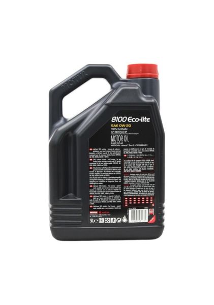 Motul 8100 Eco-Lite 0W-20 5 Litre %100 Sentetik Motor Yağı