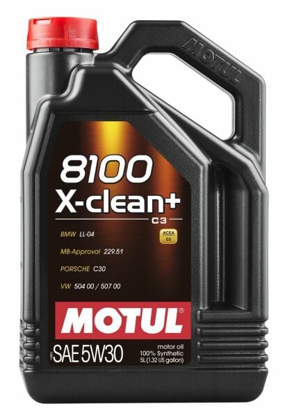 Motul 8100 X-Clean + 5W-30 5 Litre %100 Sentetik Motor Yağı