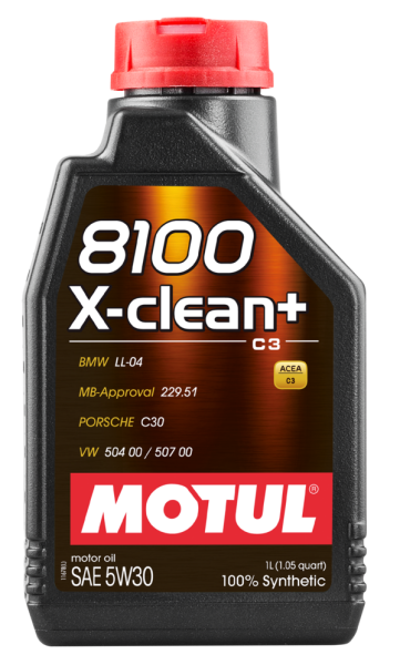 Motul 8100 X-Clean + 5W-30 %100 Sentetik Motor Yağı