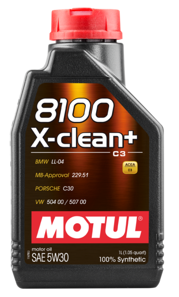 Motul 8100 X-Clean + 5W-30 %100 Sentetik Motor Yağı