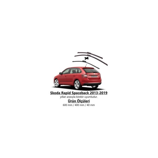 Skoda Rapit Spaceback Ön ve Arka Silecek Takımı 2013-2019