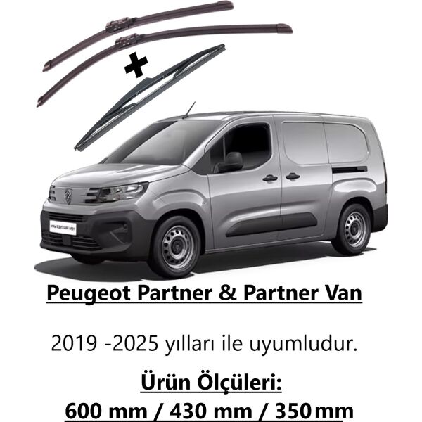 RBW Peugeot Partner & Partner Van 2019-2025 Ön ve Arka Silecek Takımı