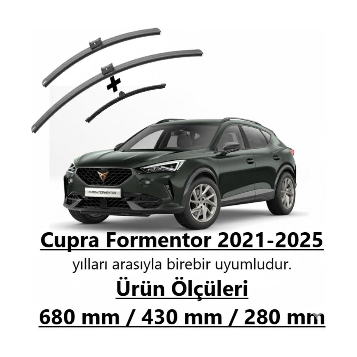RBW Cupra Formentor Ön ve Arka Silecek Takımı 2021-2025