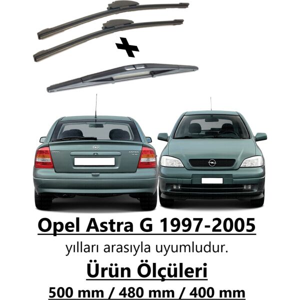 Opel Astra G 1997-2005 Ön ve Arka Muz Silecek Takımı