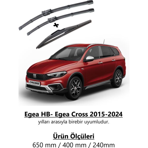 Inwells Fiat Egea Hb-Egea Cross 2015-2024 Ön ve Arka Silecek Takımı