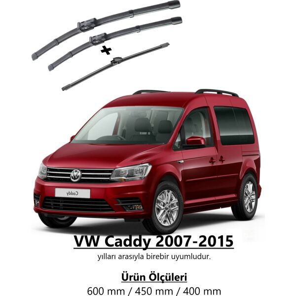 Inwells Vw Caddy Aerodinamik Ön Ve Arka Silecek Seti 2007-2015